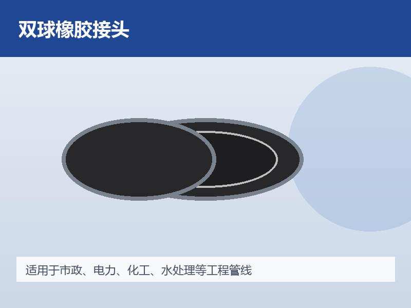 双球体橡胶接头