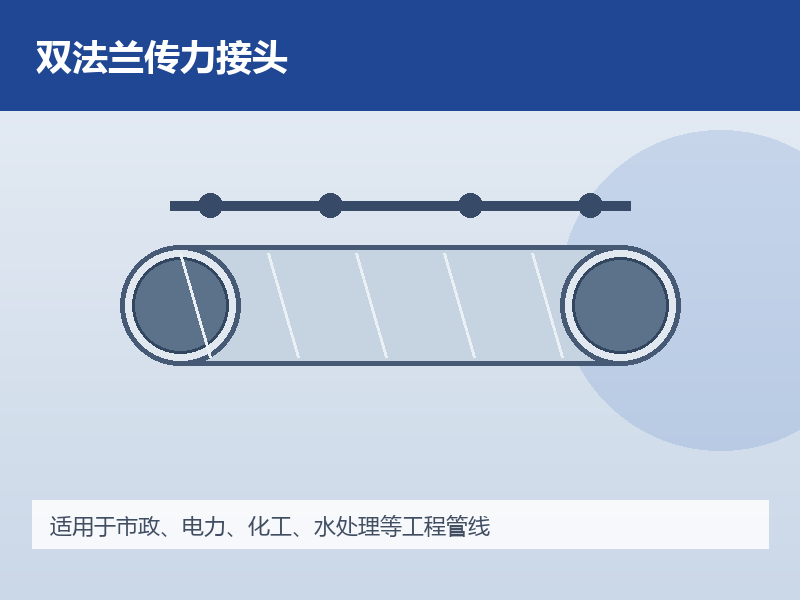 可拆式双法兰传力接头